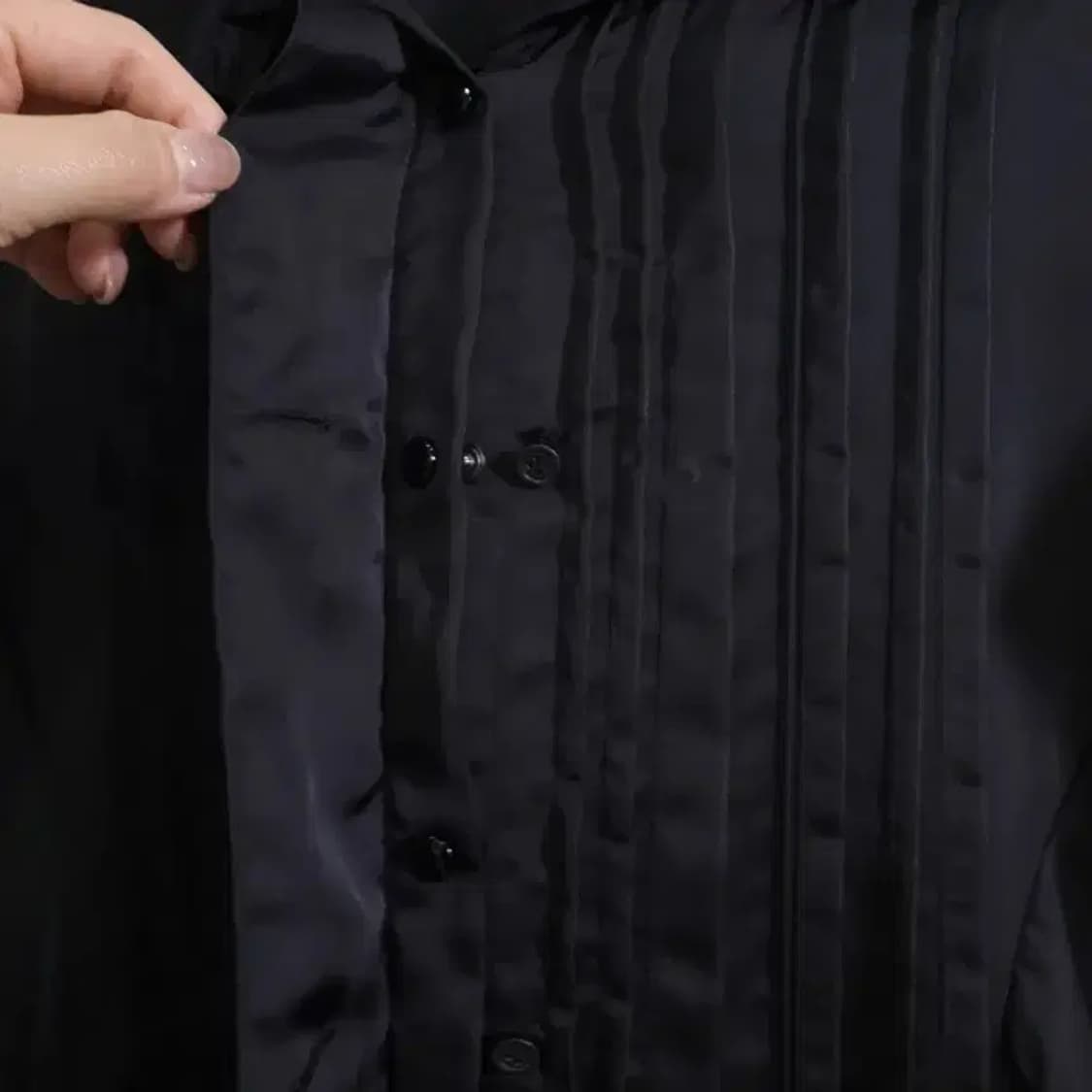 시스템 블랙 셔츠 원피스 55 상품이미지4