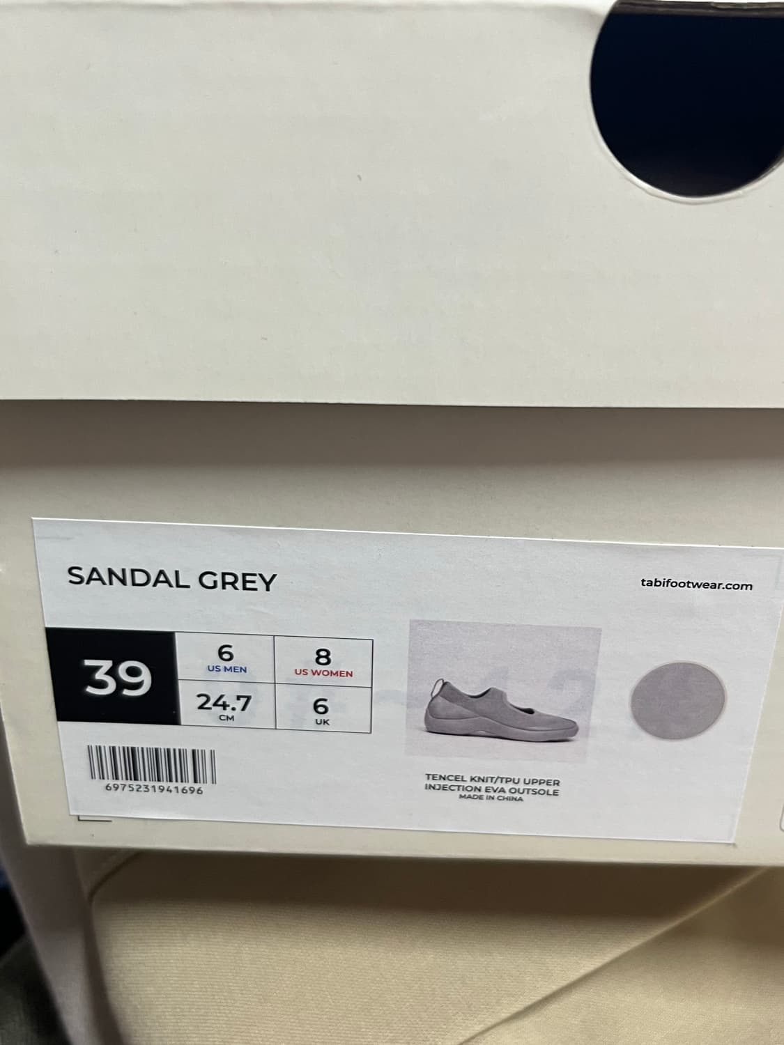 타비 우먼 샌들 그레이 - 25ss 39사이즈 상품이미지2