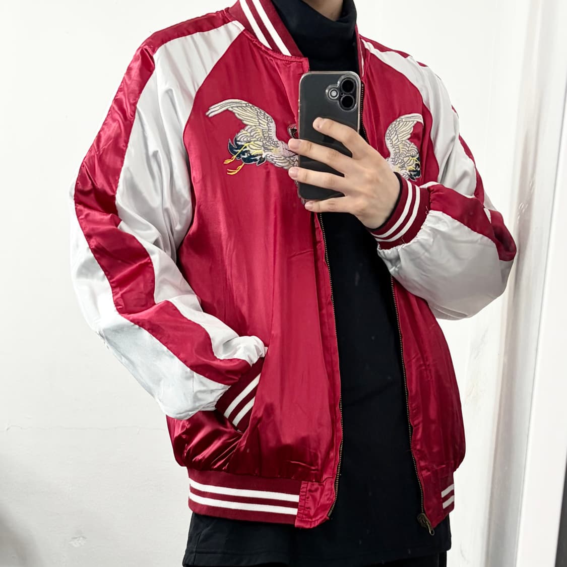 리버시블 벨벳 자수 스카쟌 자켓 상품이미지6