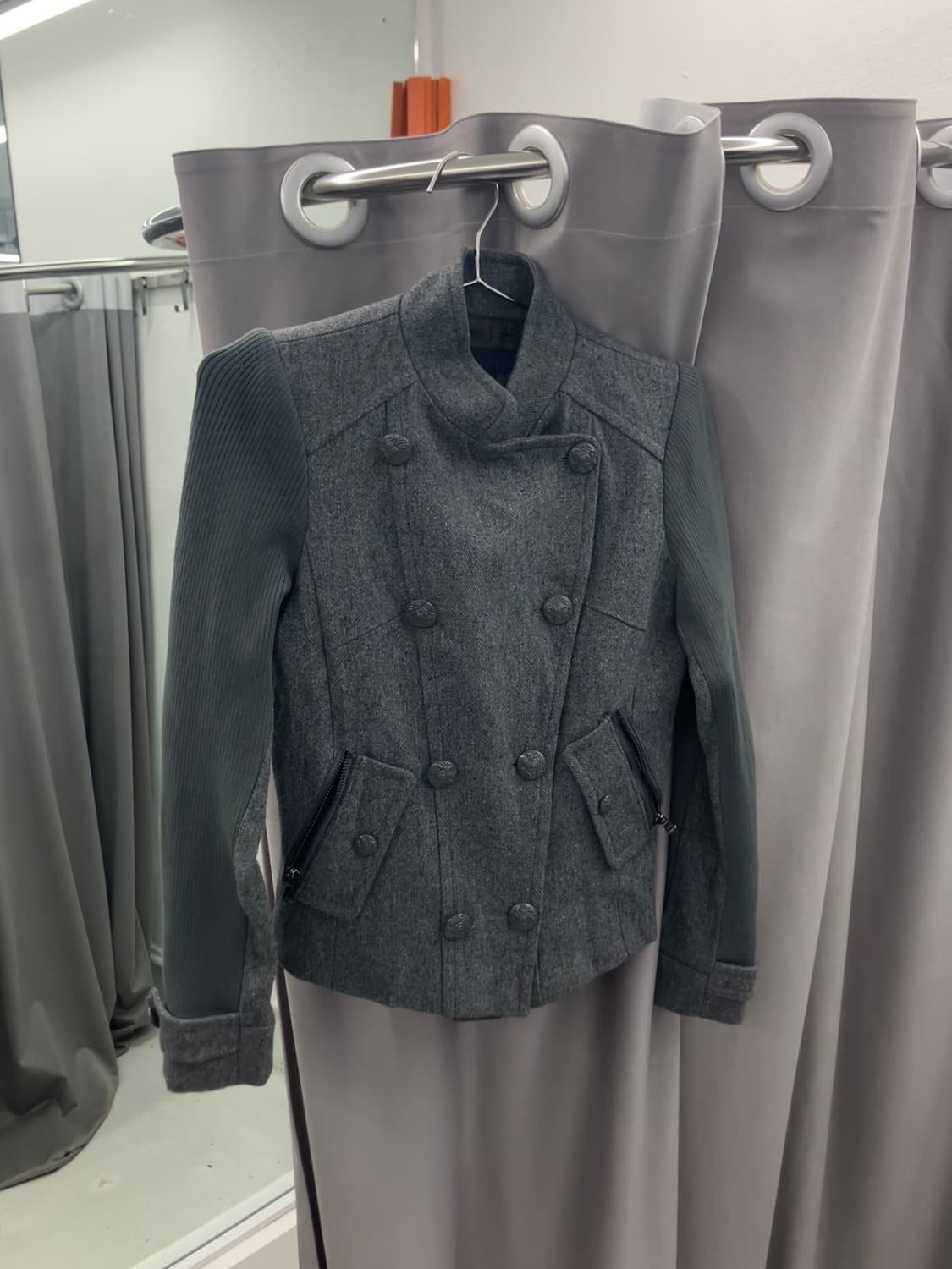 올그레이 반폴라 블레이져 상품이미지1