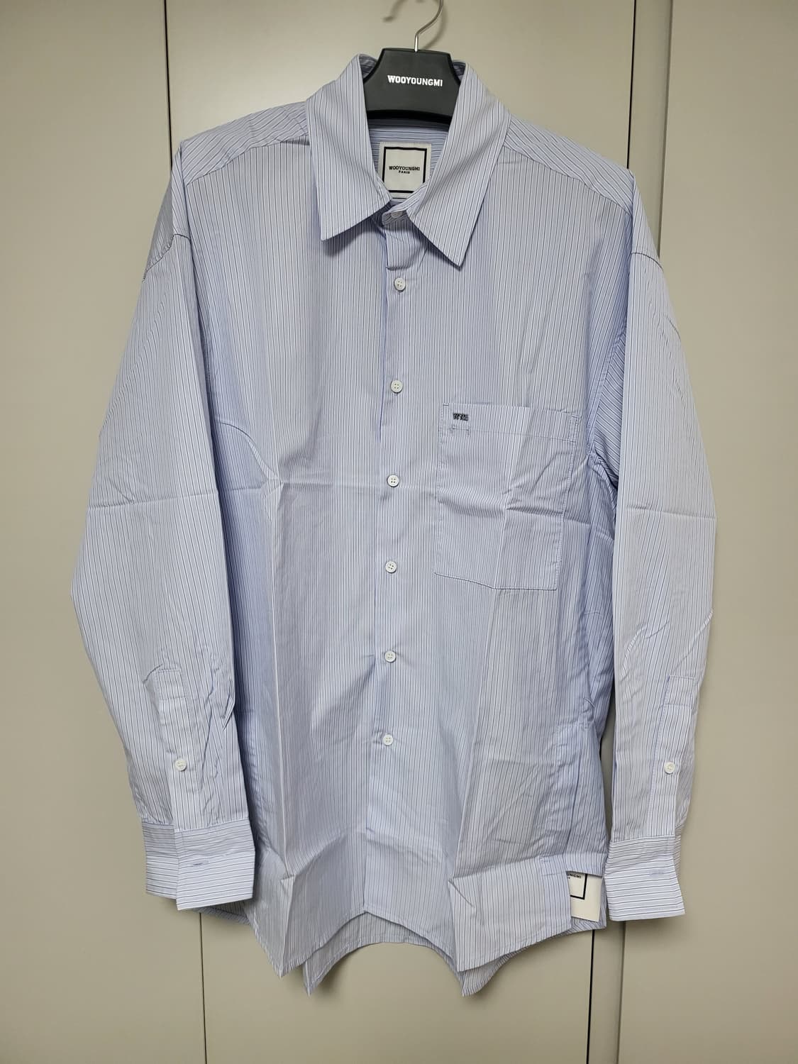  (새상품)wooyoungmi 우영미 스트라이프 블루 코튼 셔츠 상품이미지3
