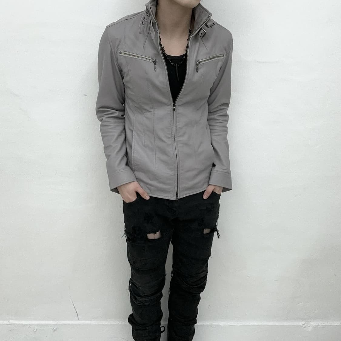 Tornado mart rider leather jacket 상품이미지5