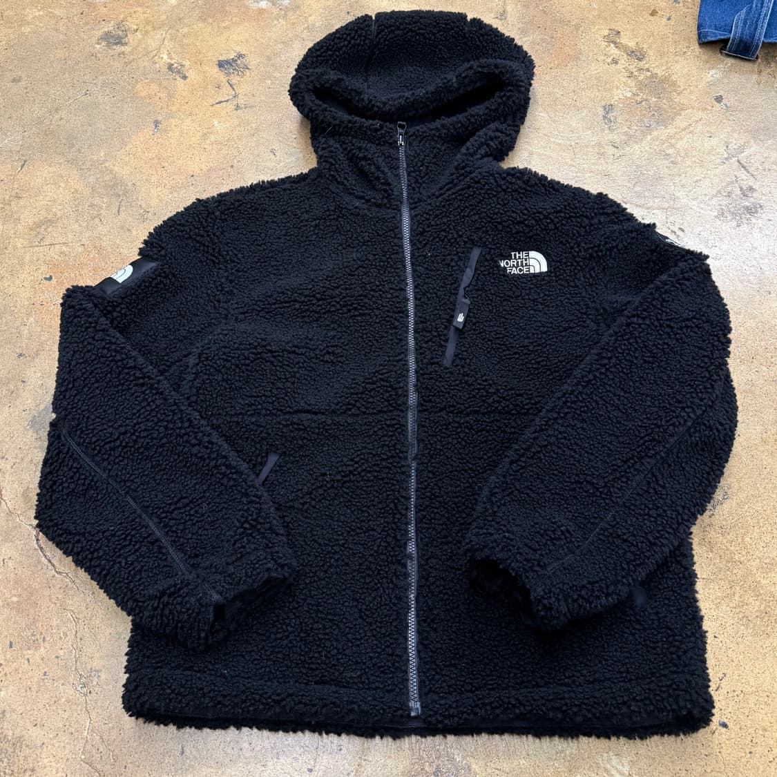 [정품/L] 노스페이스 후리스 후드 블랙 b16 상품이미지2