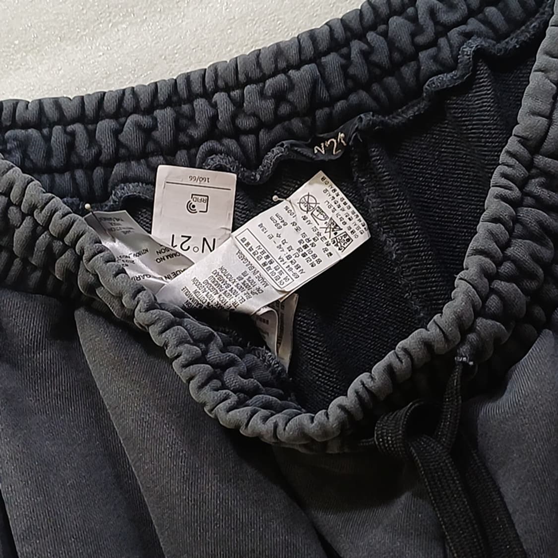 N21 맨투맨 라운드 티 + 밴딩 조거 팬츠 바지 여성 M 사랑봉봉 상품이미지5