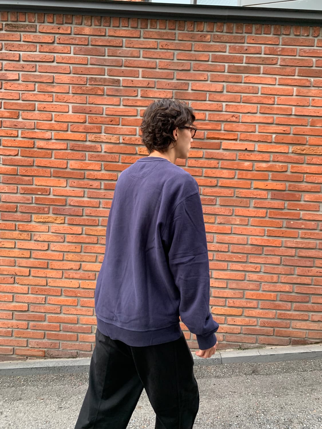 스투시 맨투맨 스웻셔츠 네이비 Stussy sweatshirts 상품이미지4