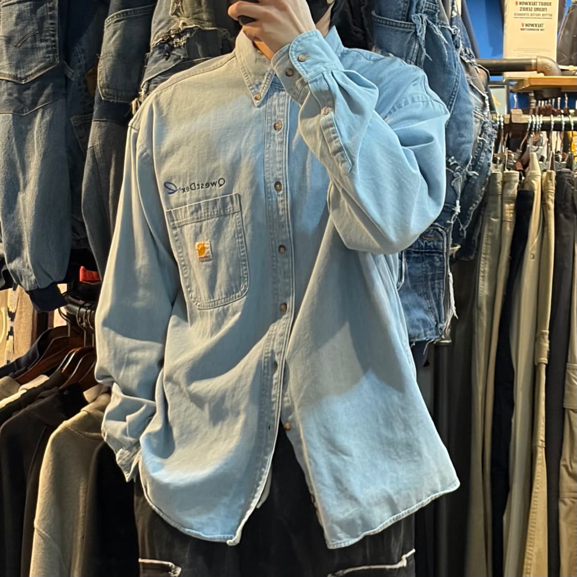 [NO.9] 칼하트 데님 긴팔셔츠 상품이미지4