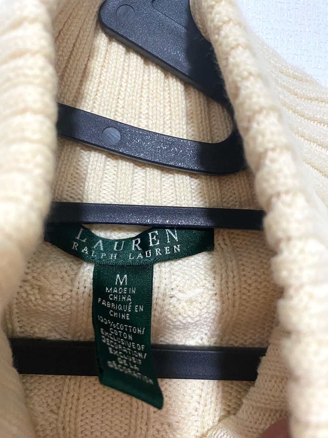 폴로 랄프로렌 케이블 니트 집업 가디건 상품이미지3