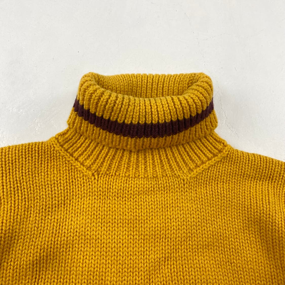 90s 폴로 자수 빅로고 울 폴라 니트(105) 상품이미지5