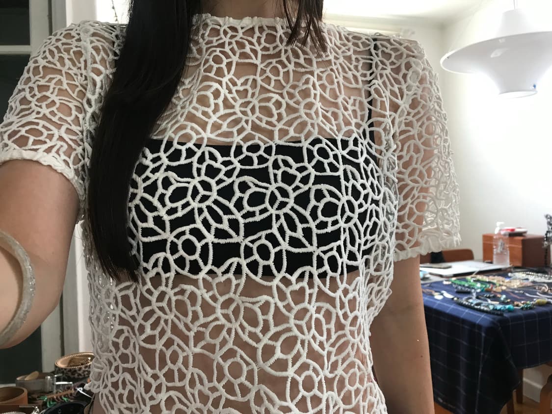 vintage net top 상품이미지3