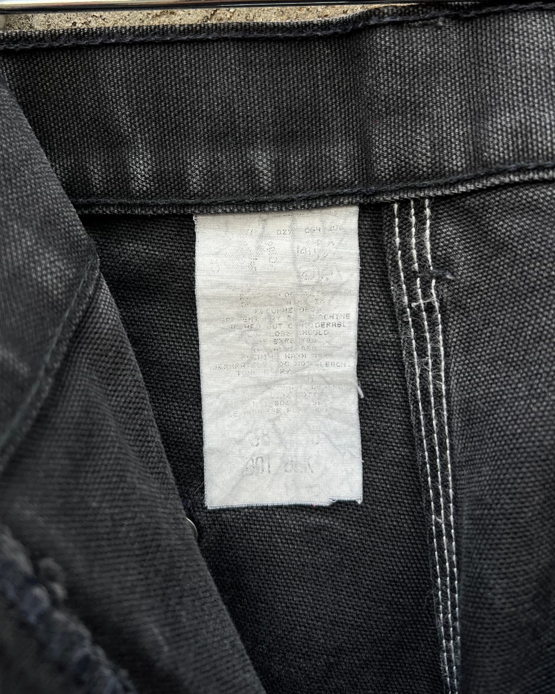 [38] 90s 미국제 칼하트 블랙 더블니 B01 BLK 상품이미지6