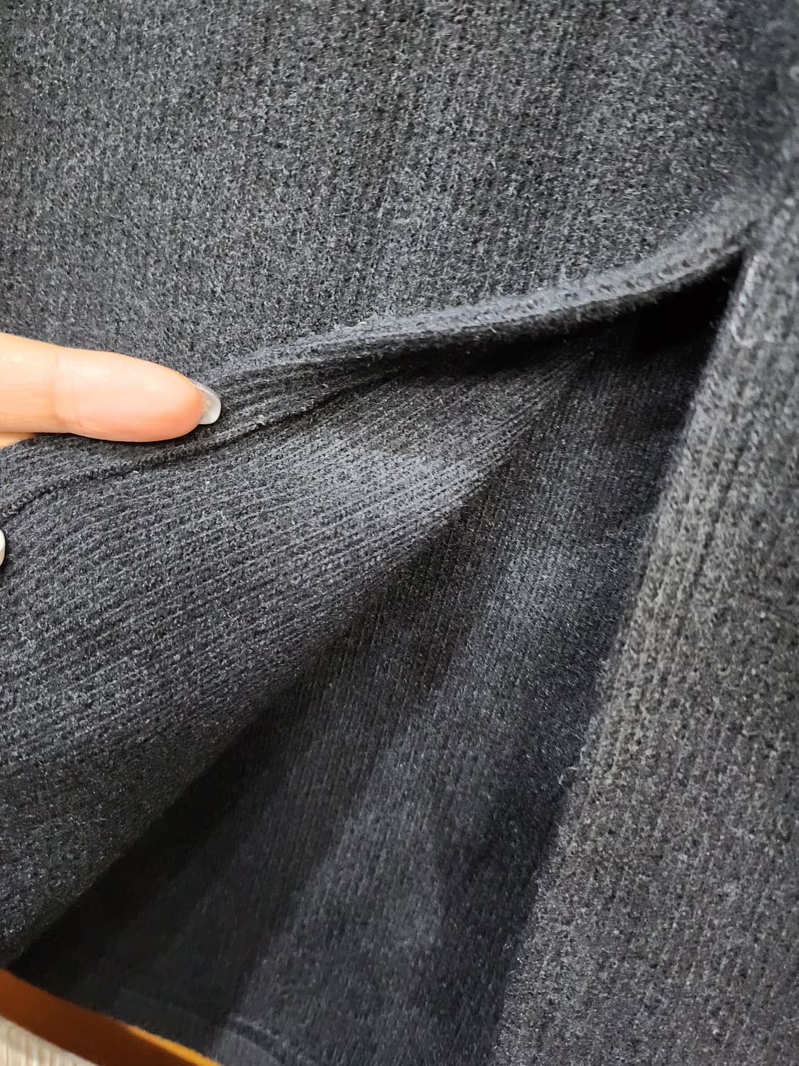 559) 여성 니트 밴딩 미디 스커트 상품이미지3