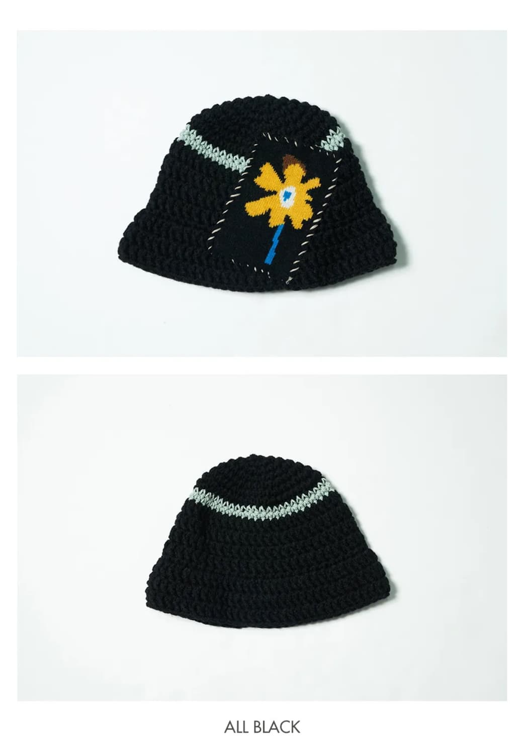 미수아바흐브 비니 FLOWERING BUCKET ALL BLACK 상품이미지2
