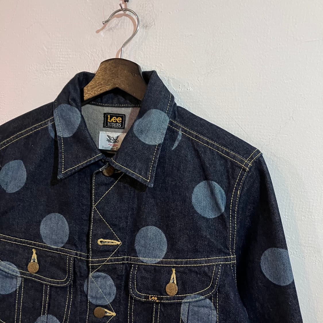 lee x heather grey 도트 데님자켓 상품이미지4