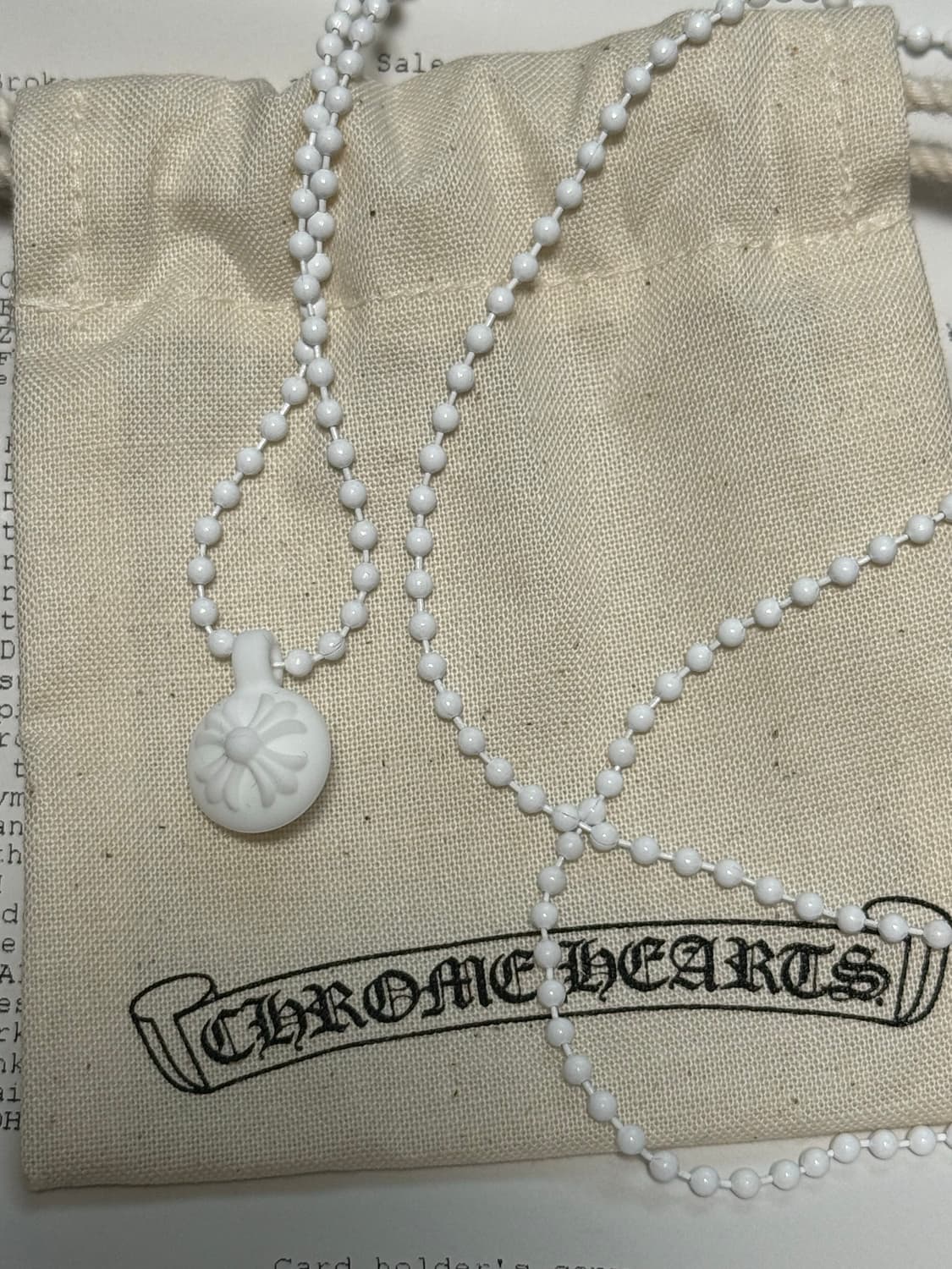 크롬하츠 실리크롬 화이트 크로스볼 새상품 상품이미지2