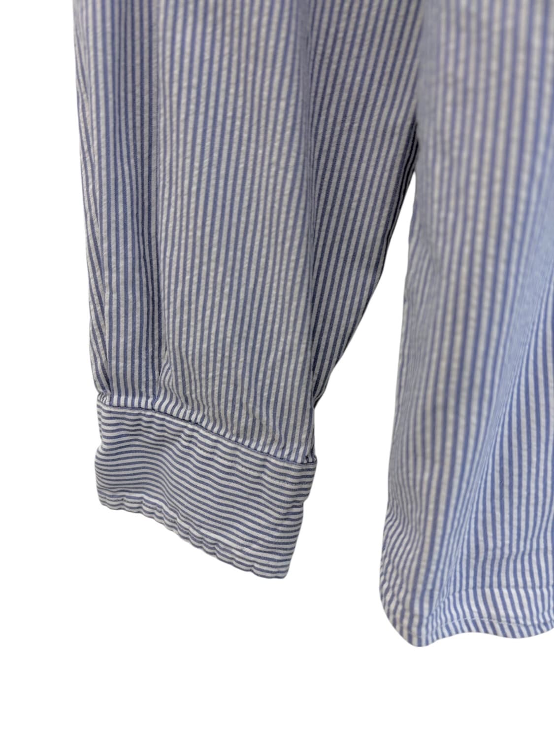 폴로 스트라이프 셔츠 화이트&스카이블루 (S) 상품이미지5