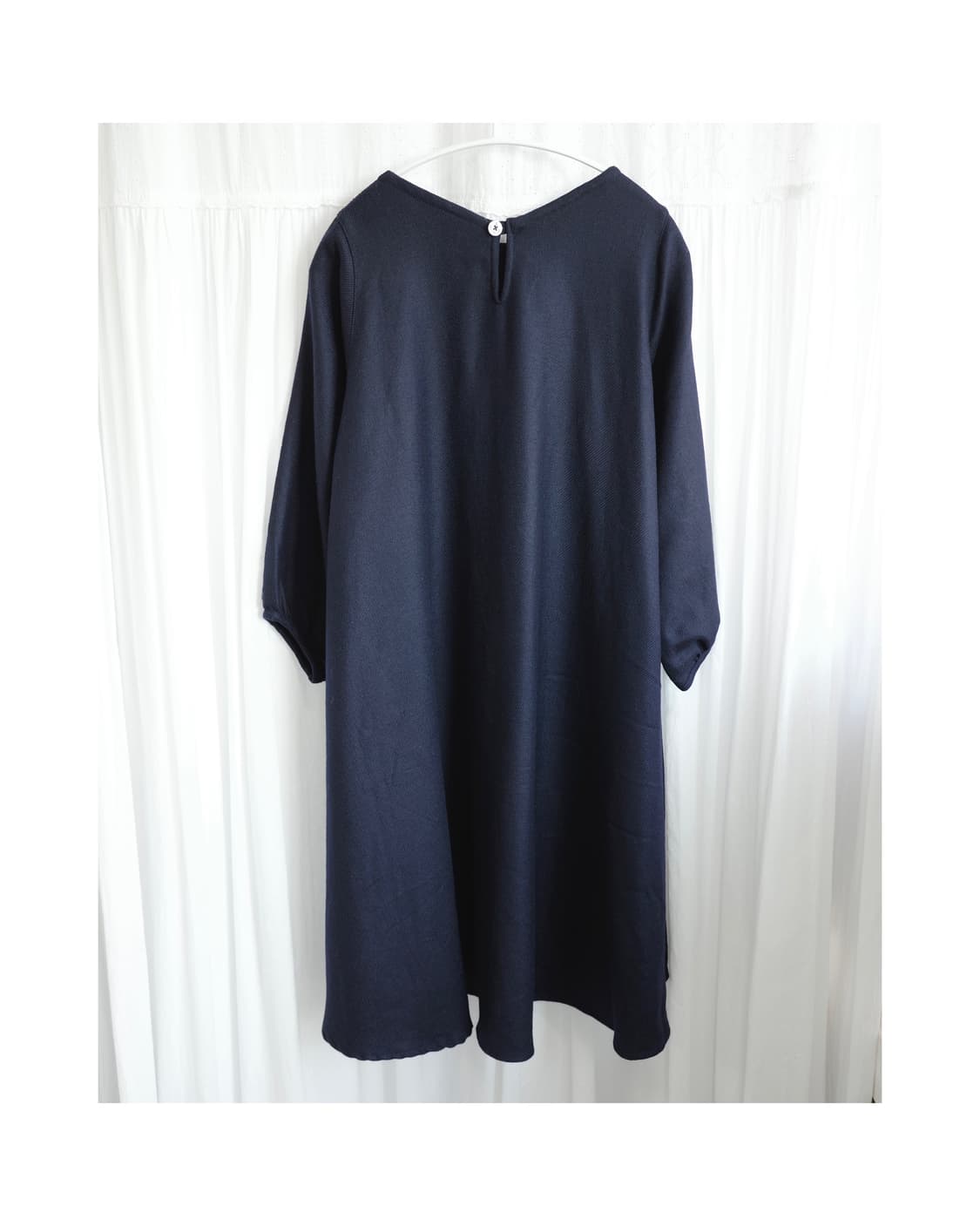 Navy A-line one-piece 상품이미지2