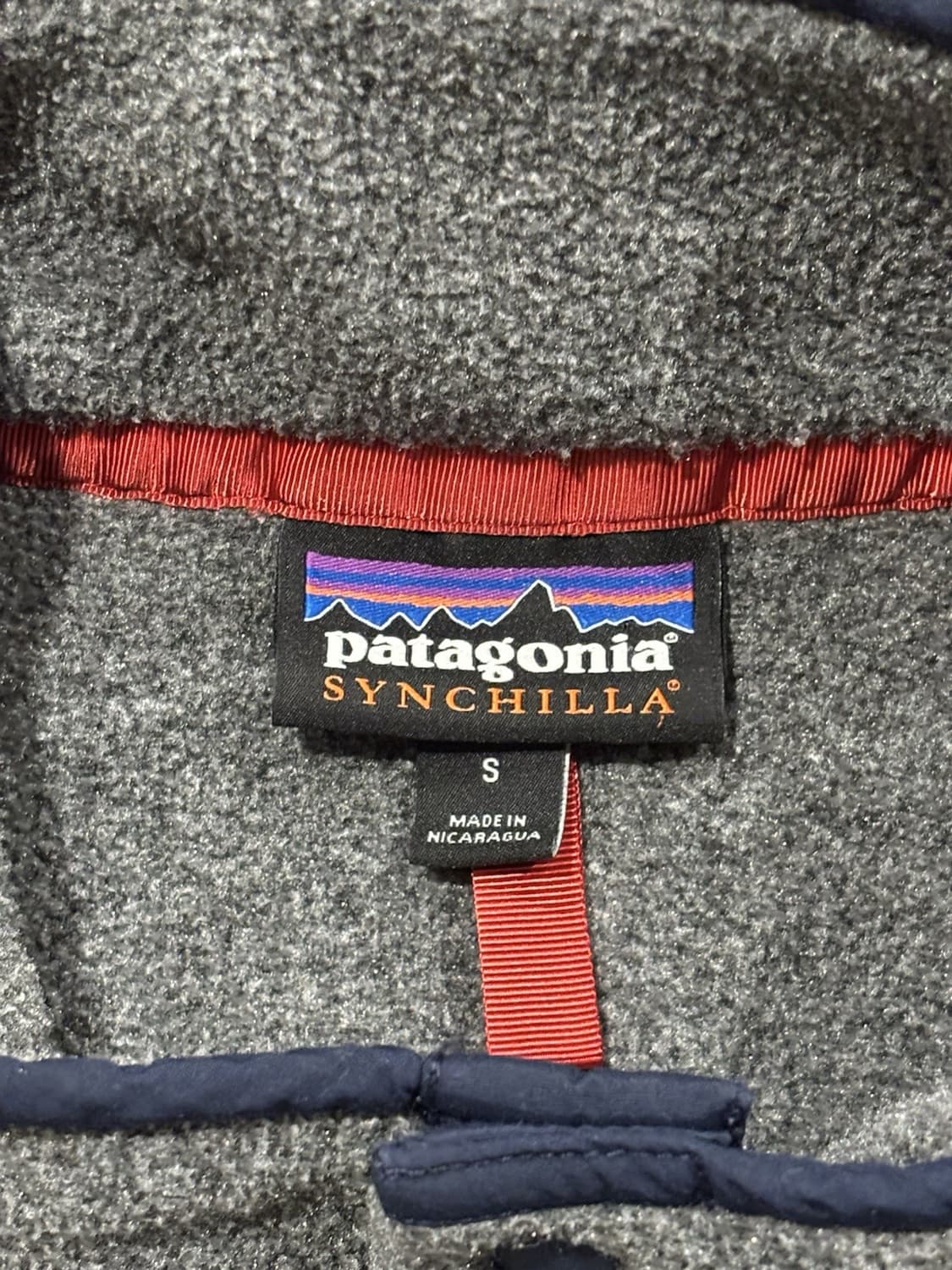 12FW 파타고니아 신칠라 스냅-T 플리스 그레이 네이비 상품이미지3