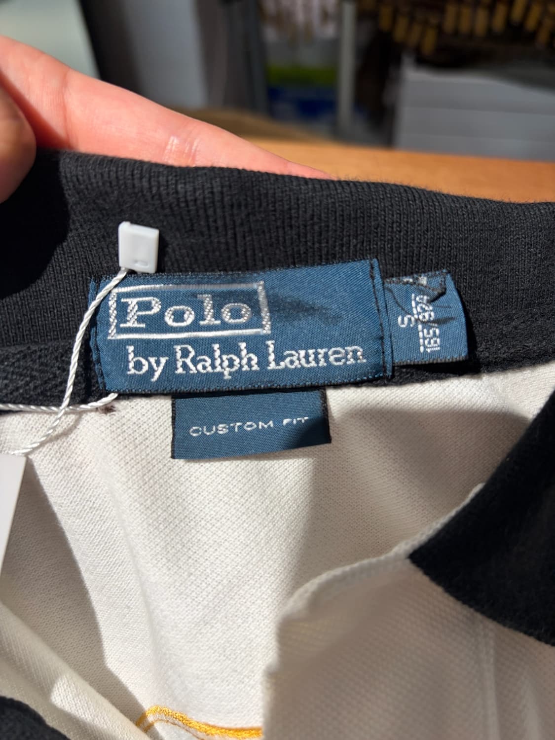 Polo Ralph Lauren 골드 빅포니 블랙워치 반팔 카라티 S 상품이미지8