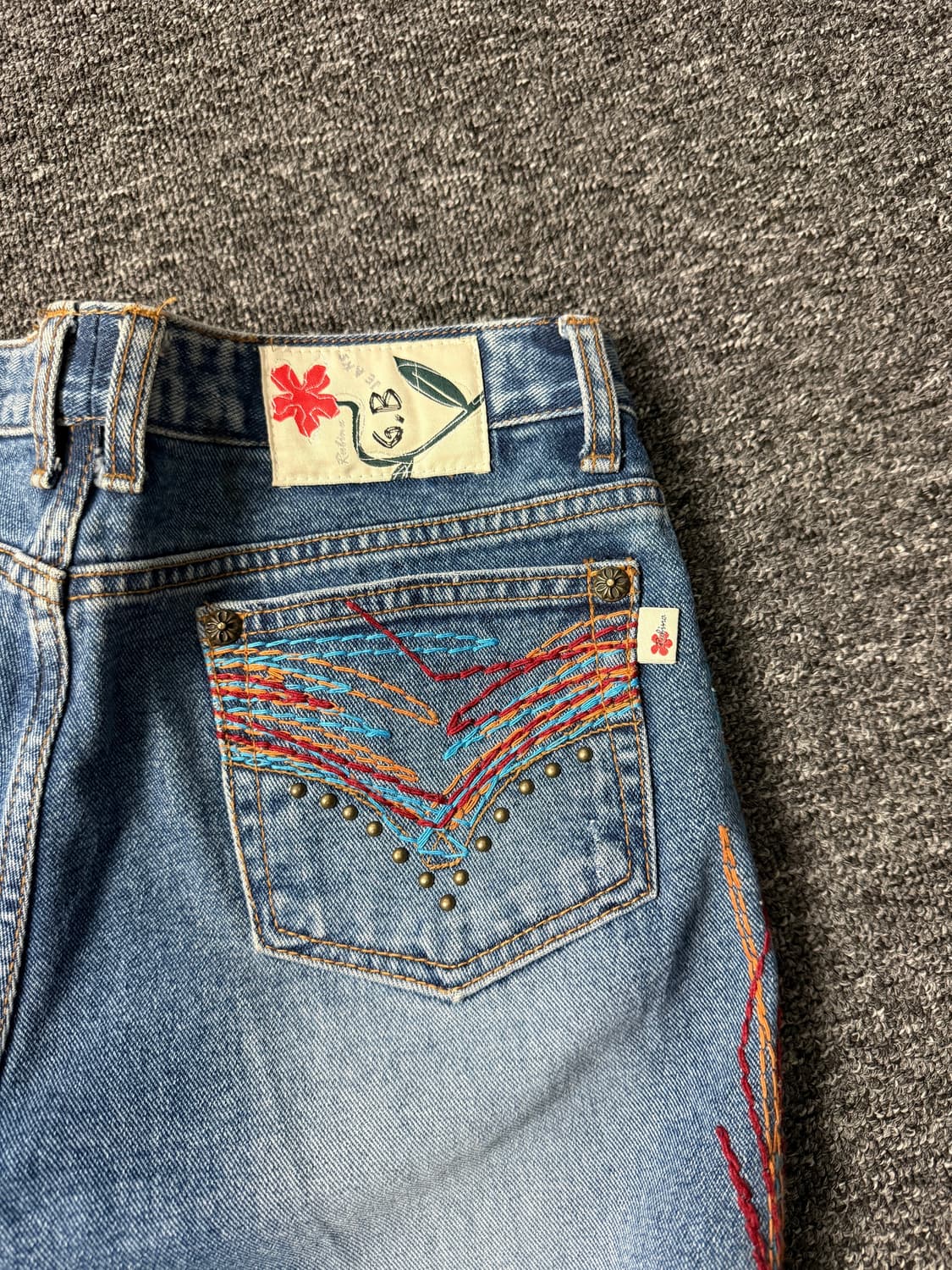 빈티지 히피 데님 팬츠 상품이미지5