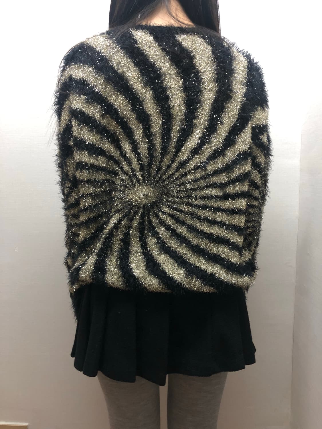 빈티지 블랙 펑크 글리터 니트 상품이미지4