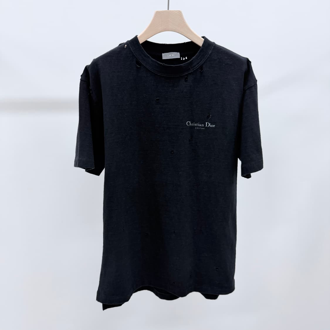 [S+급/S] 디올 꾸뛰르 빈티지 반팔 티셔츠 블랙 상품이미지1