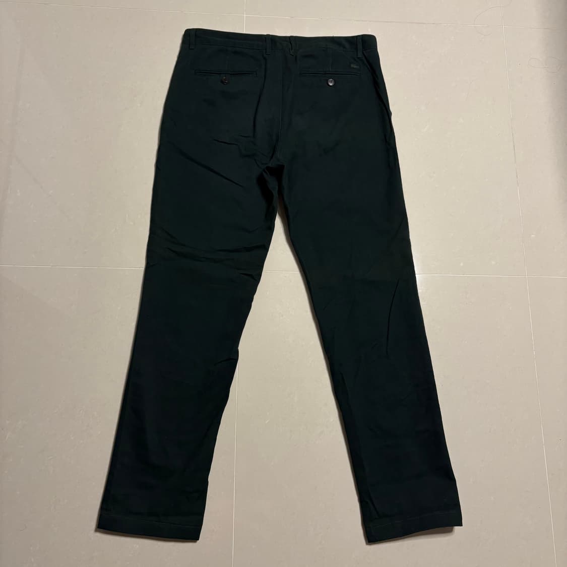정품 라코스테 다크그린 치노팬츠 카키 면바지 34인치 상품이미지5