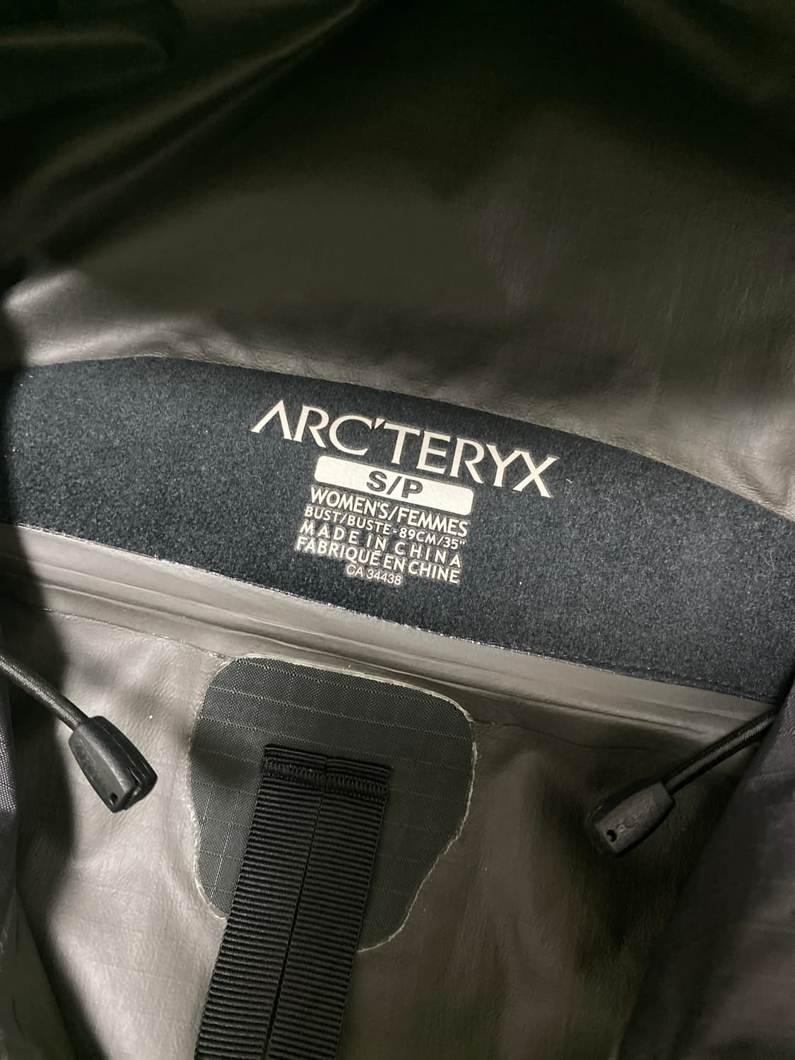 정품 백화점판 아크테릭스 베타 고어텍스 바람막이 s 상품이미지7
