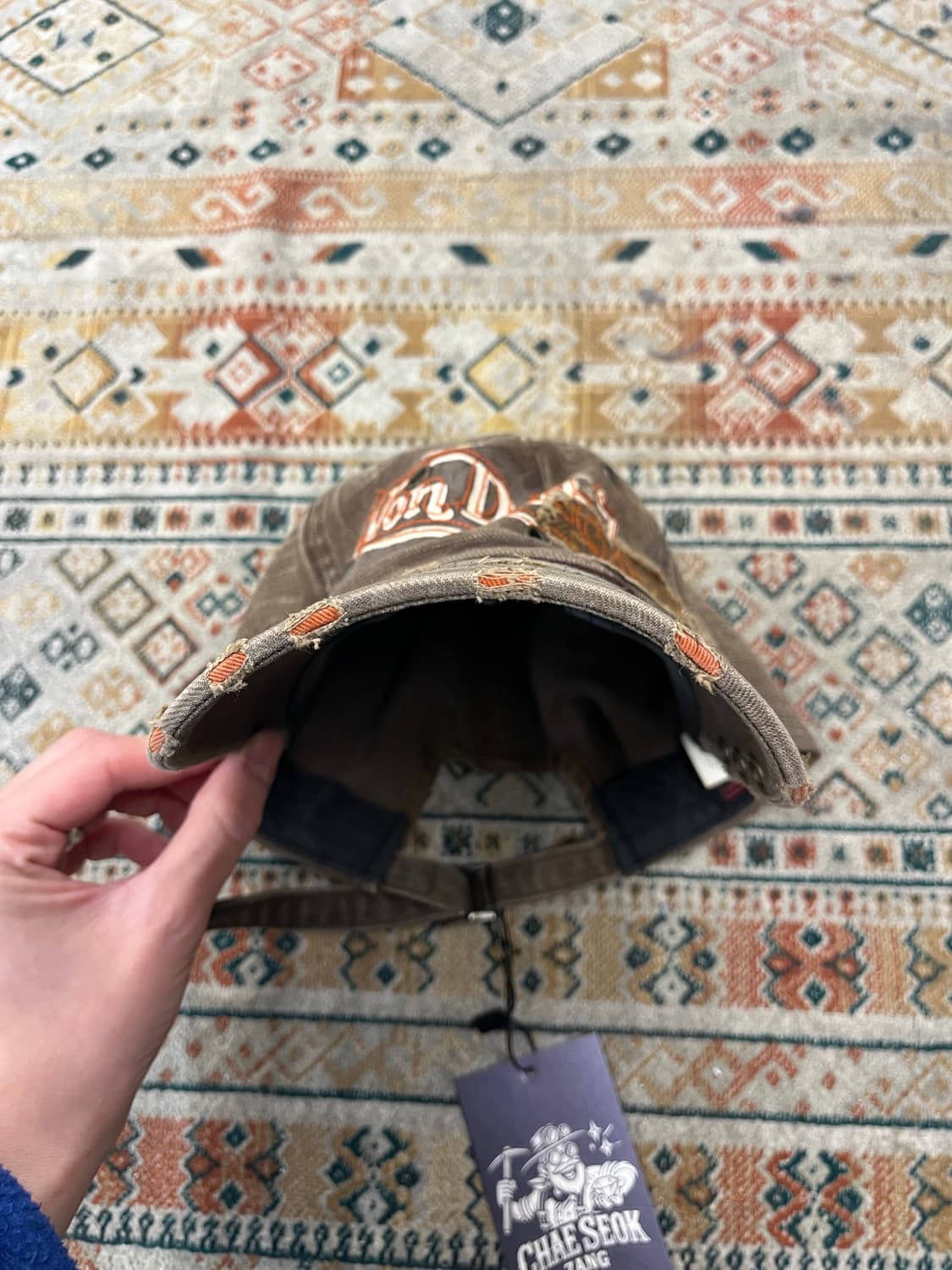 본더치 데미지 볼캡 브라운 #csz3043 상품이미지6