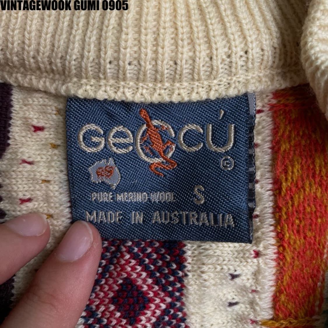 빈티지 케이블 니트 가디건 상품이미지2