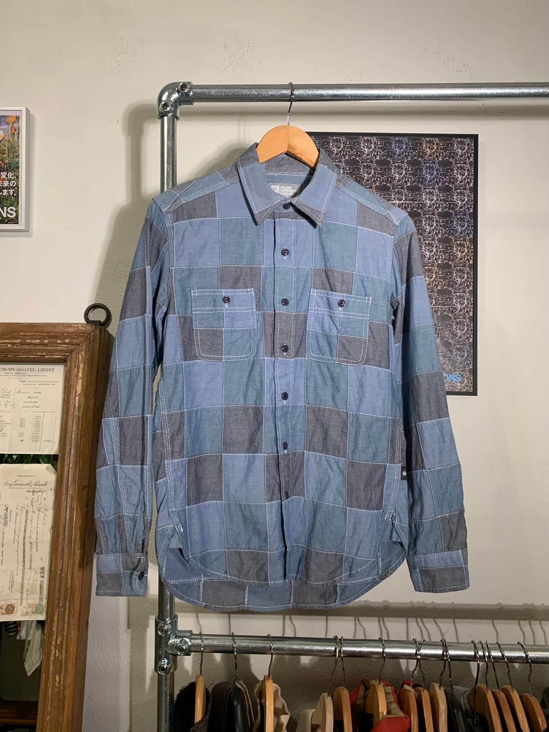 00’s Stussy 스투시 패치워크 셔츠 상품이미지2