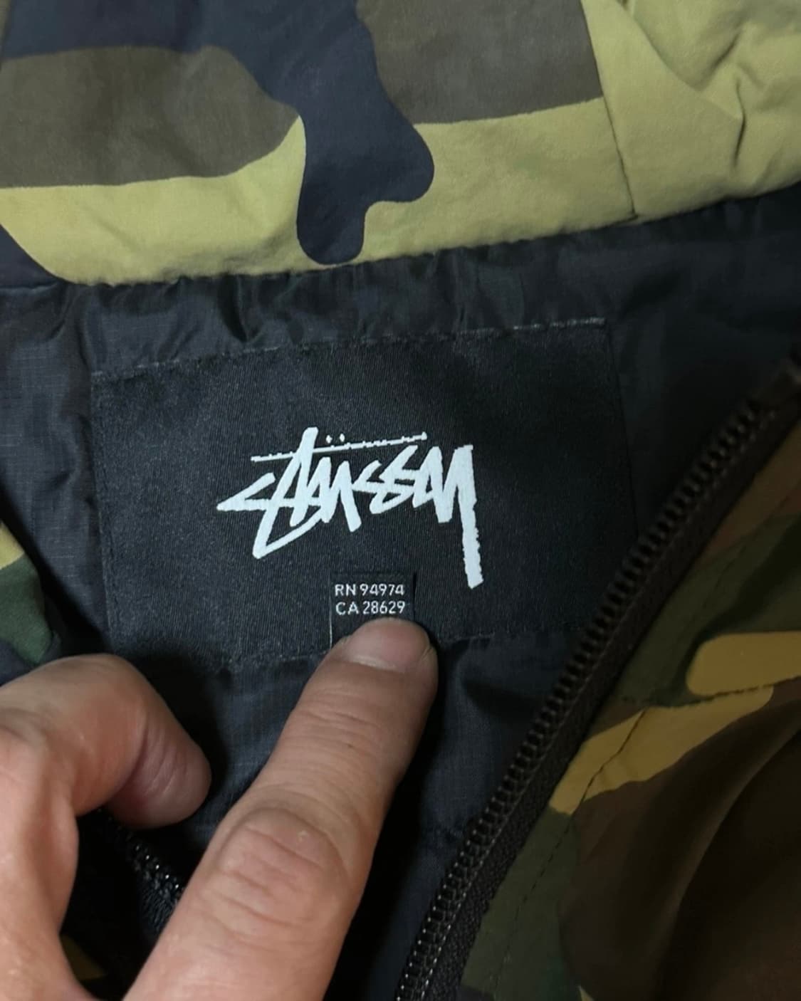 스투시 카모 패딩아노락 (M/상태굿) 상품이미지7