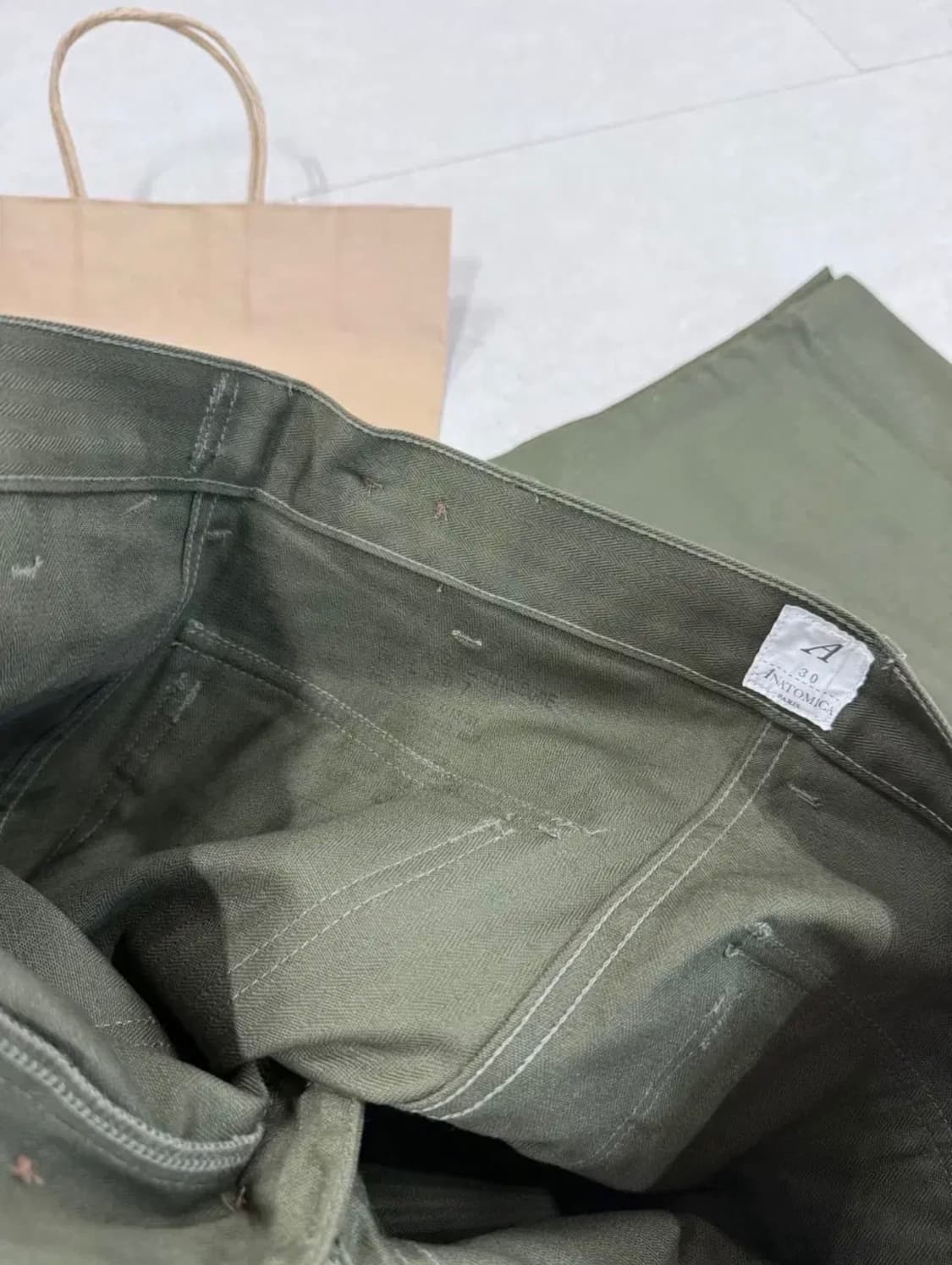 아나토미카 헤링본 트윌 퍼티그팬츠 30 상품이미지3