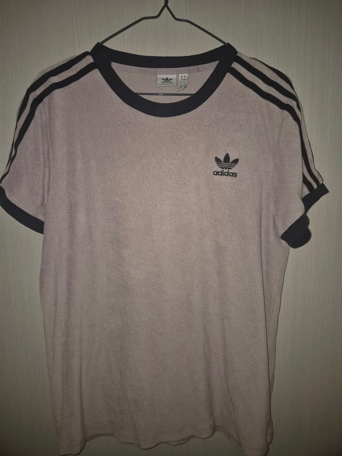 아디다스 테리 소재 연보라빛 반팔 링거티 L 상품이미지2