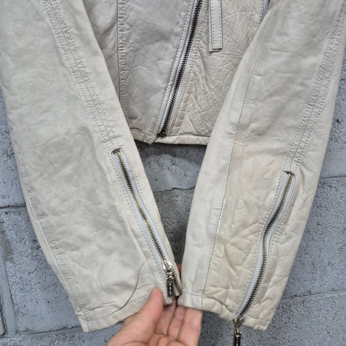 시슬리 빈티지 양가죽자켓 상품이미지4