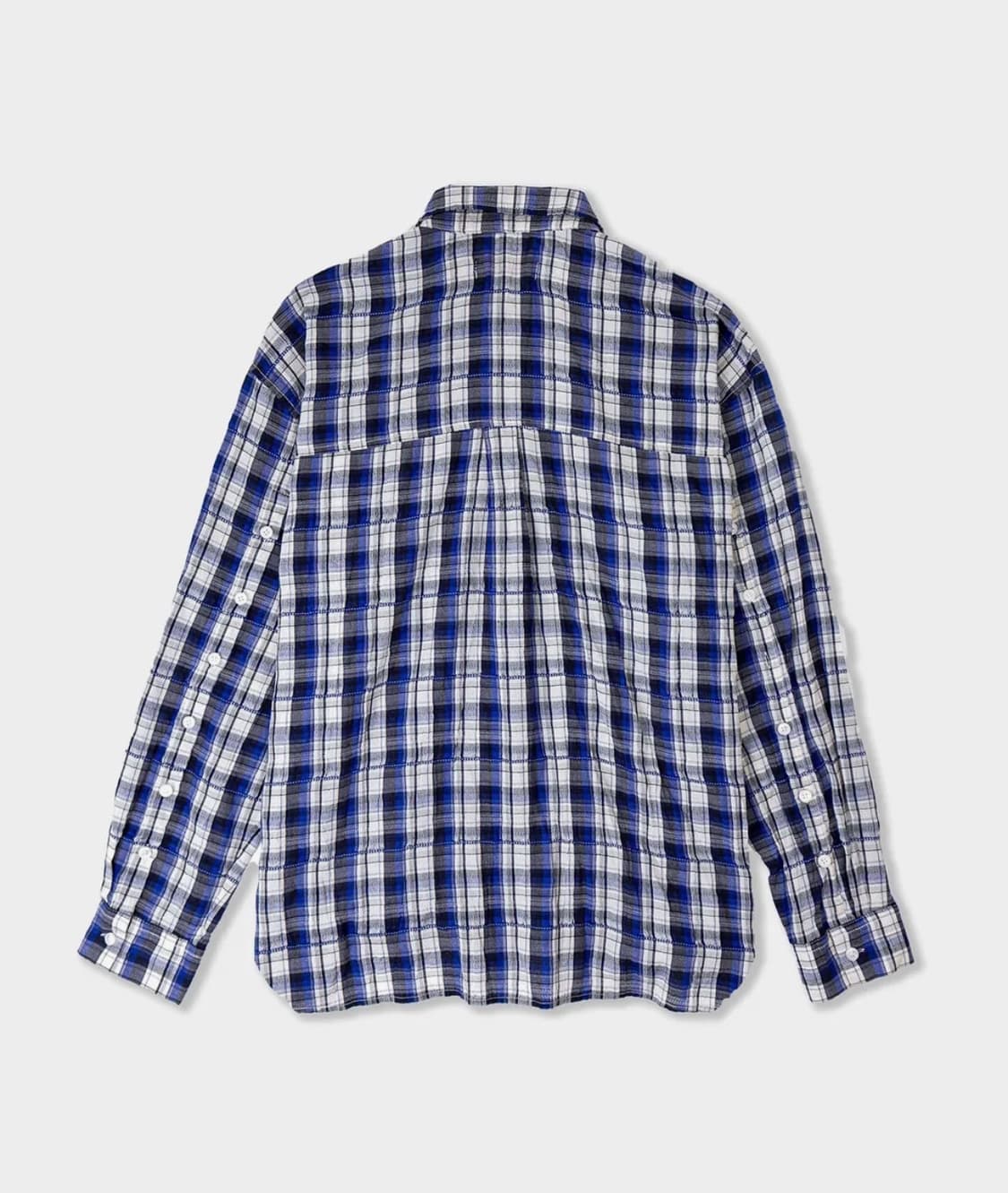 애니타임로릭 아이리스 체크셔츠 블루 M 상품이미지2