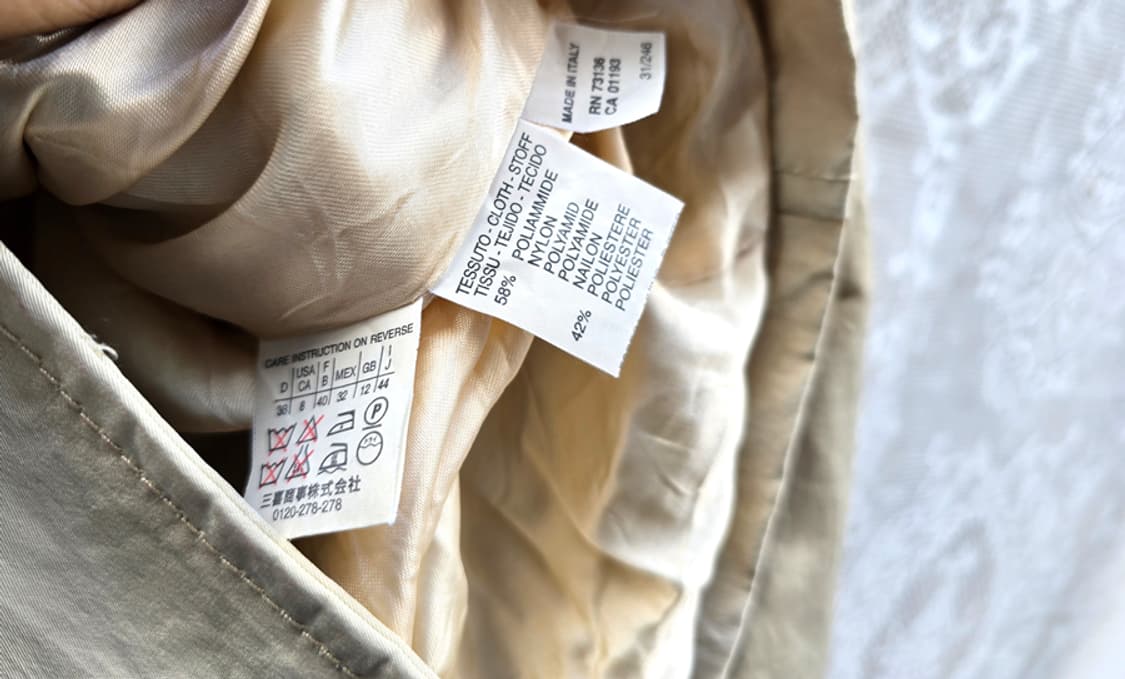 마렐라 나일론 트렌치 코트 (made in italy) 상품이미지7