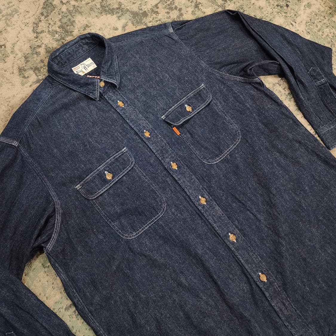 90s 제작 리바이스 오렌지탭 데님셔츠 상품이미지3