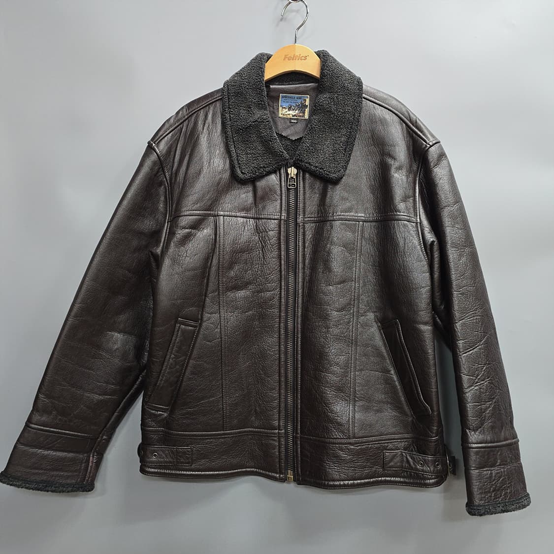 스펙타클워(Spectacle War) 무스탕 가죽 자켓 100 상품이미지1