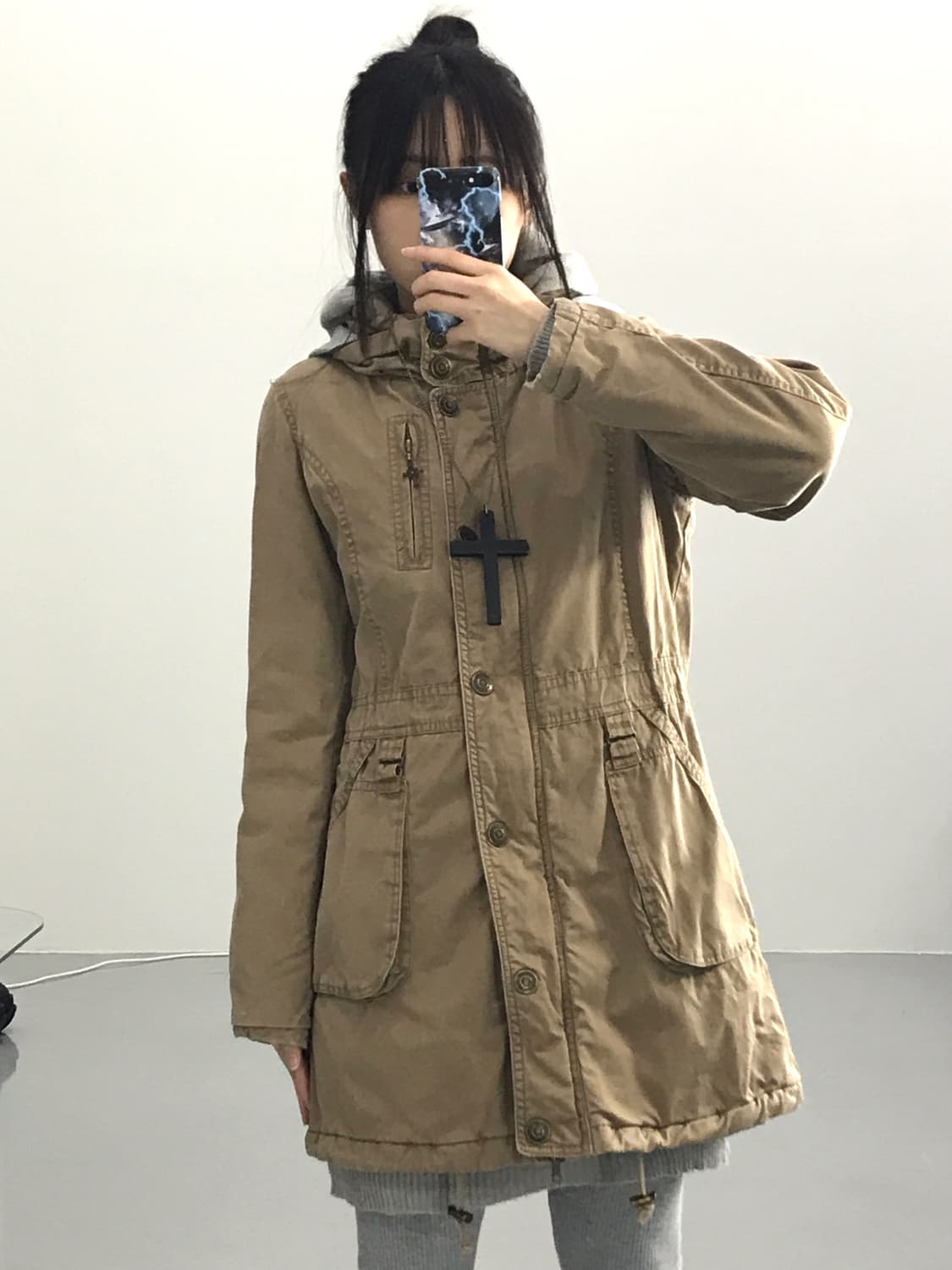 Sky Bomber Y2k Brown Jackets 상품이미지2