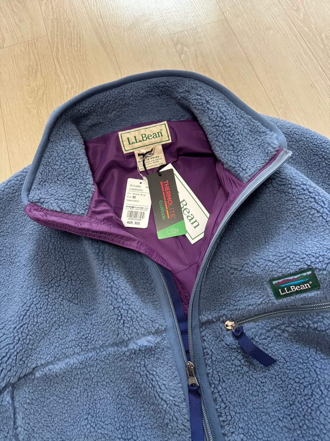 LLBean 엘엘빈 일본한정 플리스 자켓 스톤블루 M 상품이미지2