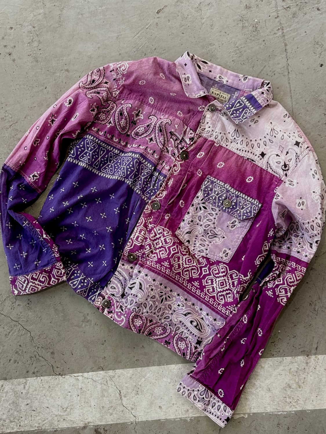 캐피탈 반다나 패치워크 셔츠 상품이미지2