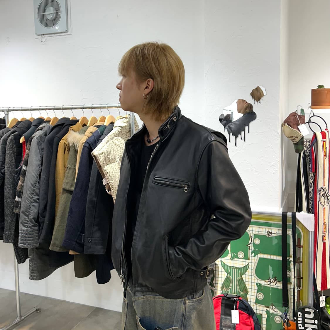 쇼트 schott 가죽 레더 바이커 641자켓 상품이미지2