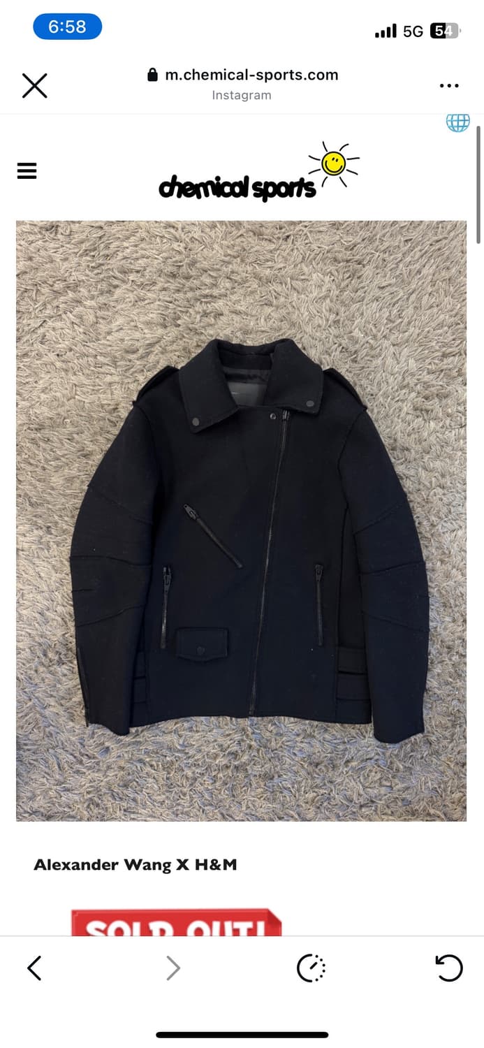 알렉산더왕 H&M 콜라보 울 바이커 자켓 상품이미지1