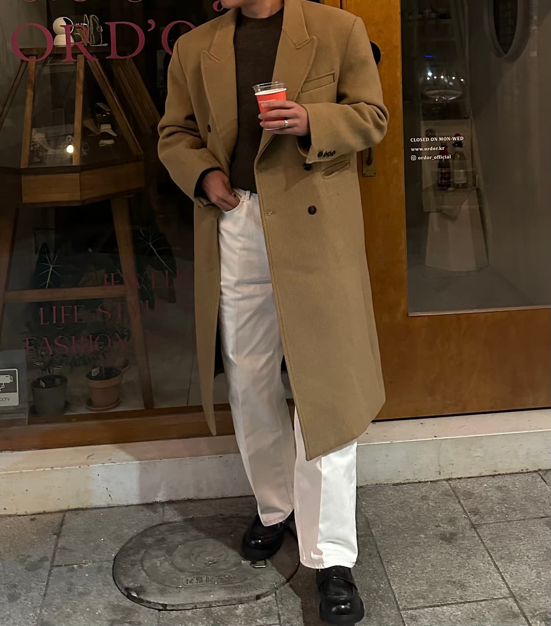 남자울혼방코트 재고떨이입니다 상품이미지2