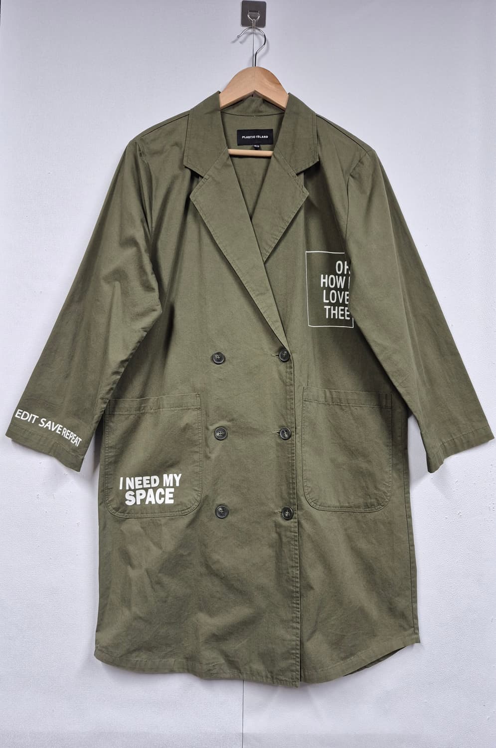 플라스틱아일랜드 경량 롱 자켓  상품이미지1