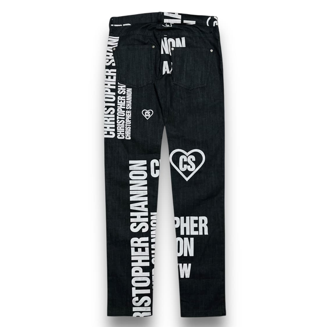 크리스토퍼 섀넌 스펠아웃 러브 로고 데님 팬츠 상품이미지5