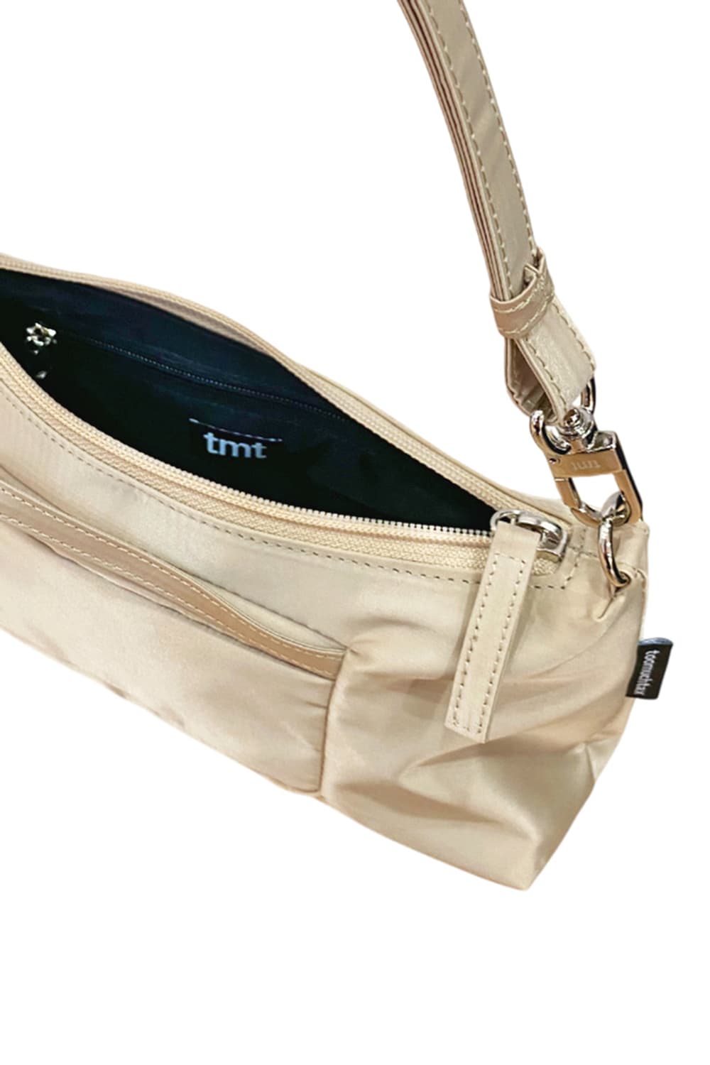 TMT 투머치택스 toomuchtax 새틴 미니 호보백 베이지 상품이미지3