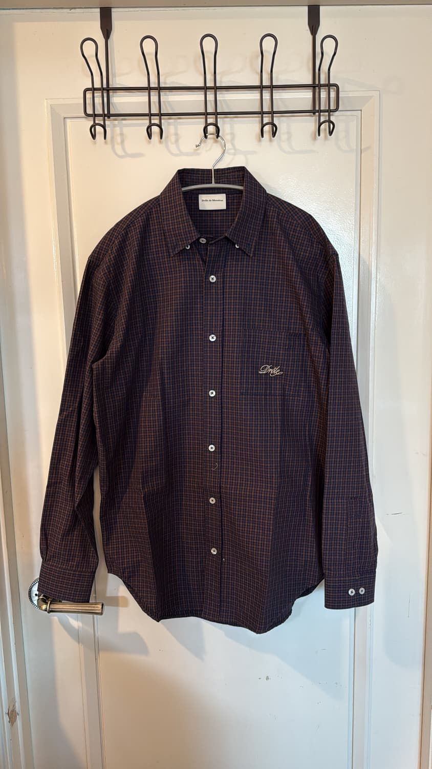 드롤드 무슈 오버 체크셔츠 상품이미지2