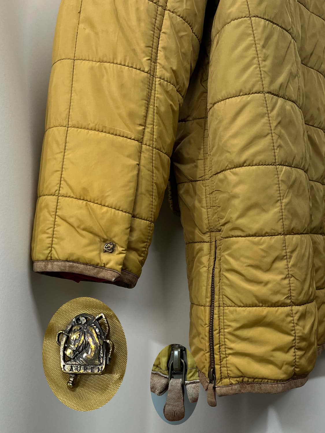 폴로 랄프로렌 스웨이드 플레이드 퀼팅 카코트 헌팅 자켓 상품이미지10