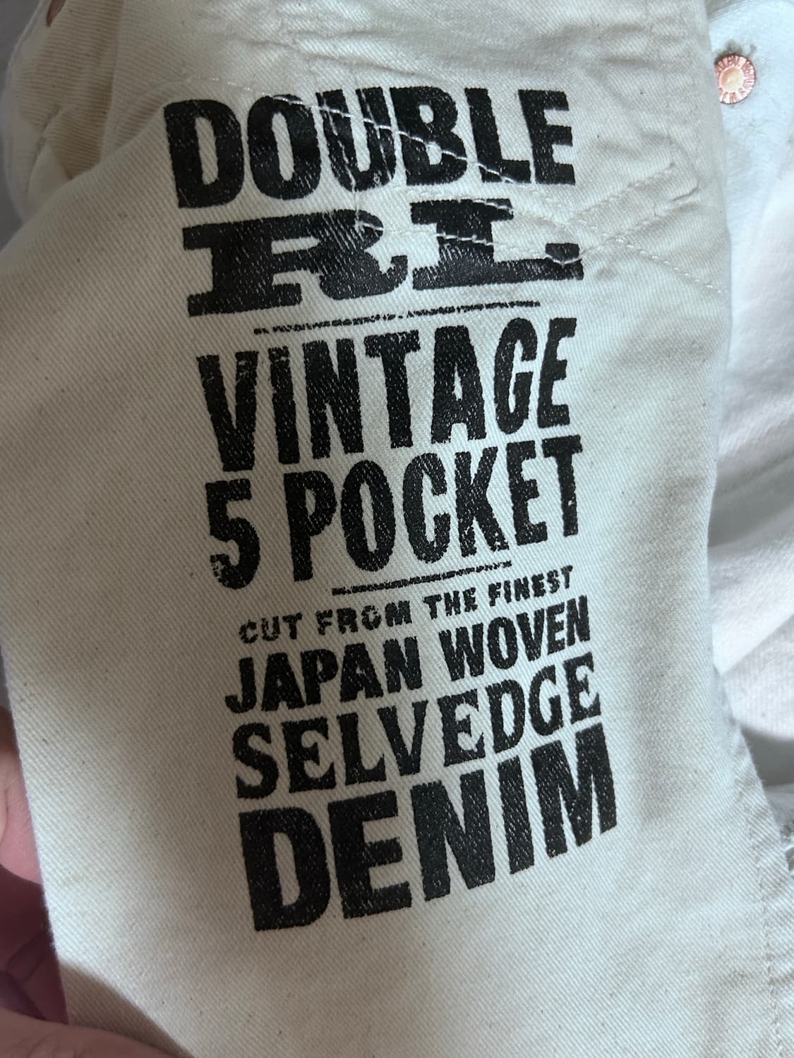 RRL 리미티드 에디션 빈티지 5 포켓 1927 버클백 화이트 32x30 상품이미지4